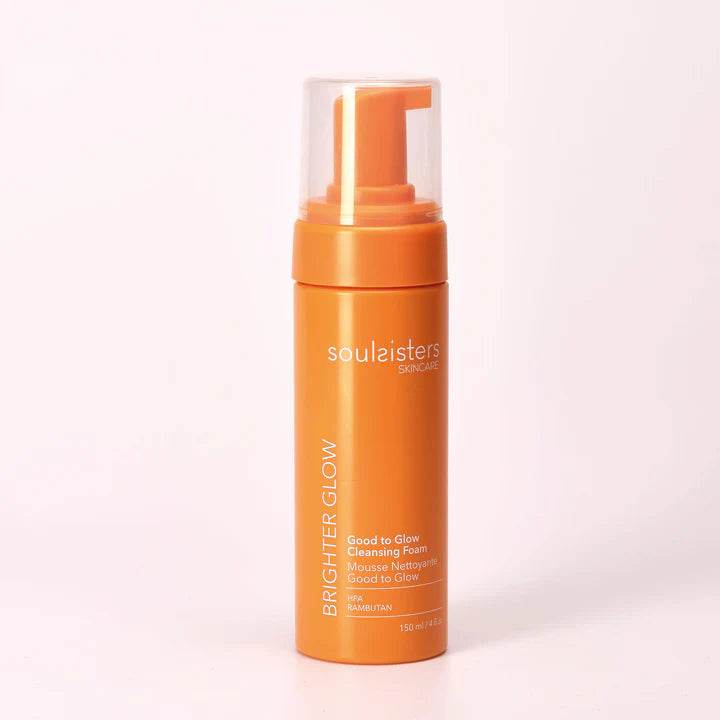 SOUL SISTERS Mousse Nettoyante Éclaircissante 150ml Orange flacon nettoyage doux anti-taches vitamine C - novaparapharmacie