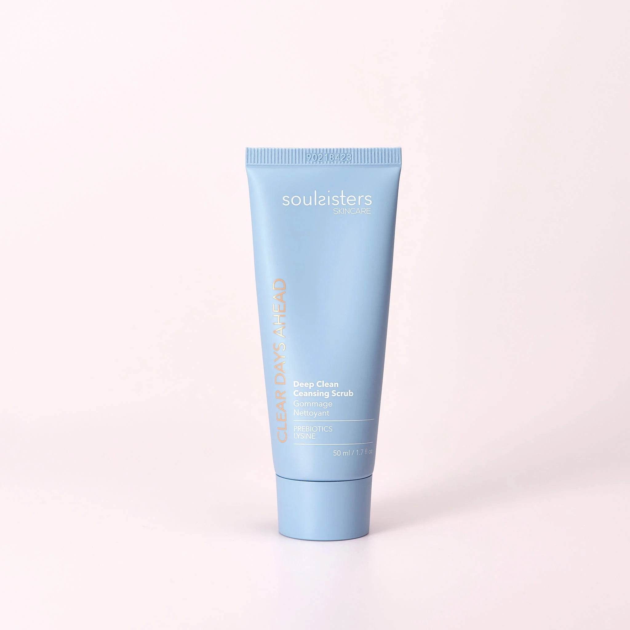 Soul Sisters Gommage Nettoyant Anti-Imperfection 150ml Bleu exfoliant visage purifiant peau grasse acné points noirs - novaparapharmacie