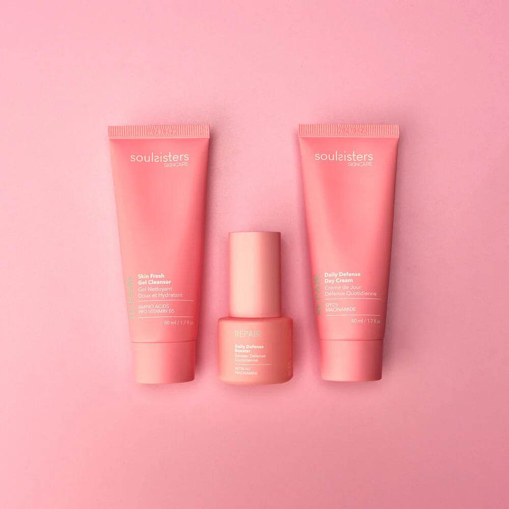 Soul Sisters kit protection produits individuels soin visage complet rose hydratant anti-âge routine beauté - novaparapharmacie
