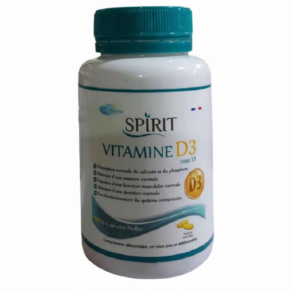 Spirit Vitamine D3 3000 UI - Ultra Clear