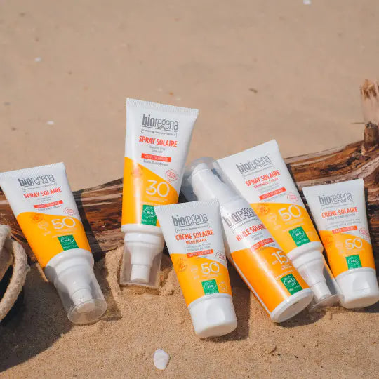 Bioregena gamme soins corps spray solaire protection naturelle bio collection adultes sport SPF50+ - novaparapharmacie