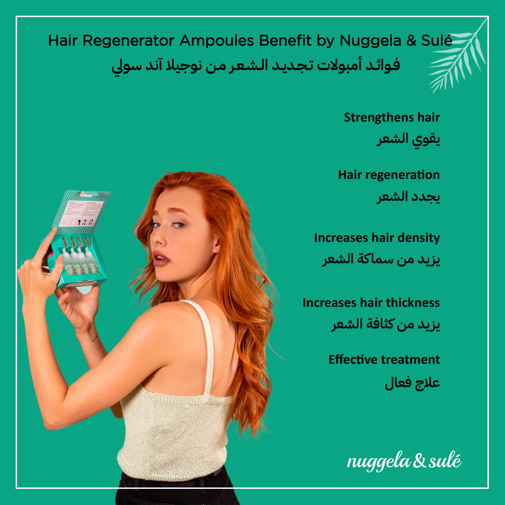 Nuggela & Sule Hair Regenerator Ampoules 4 Unités Pack Traitement Capillaire Anti-Chute Régénérant