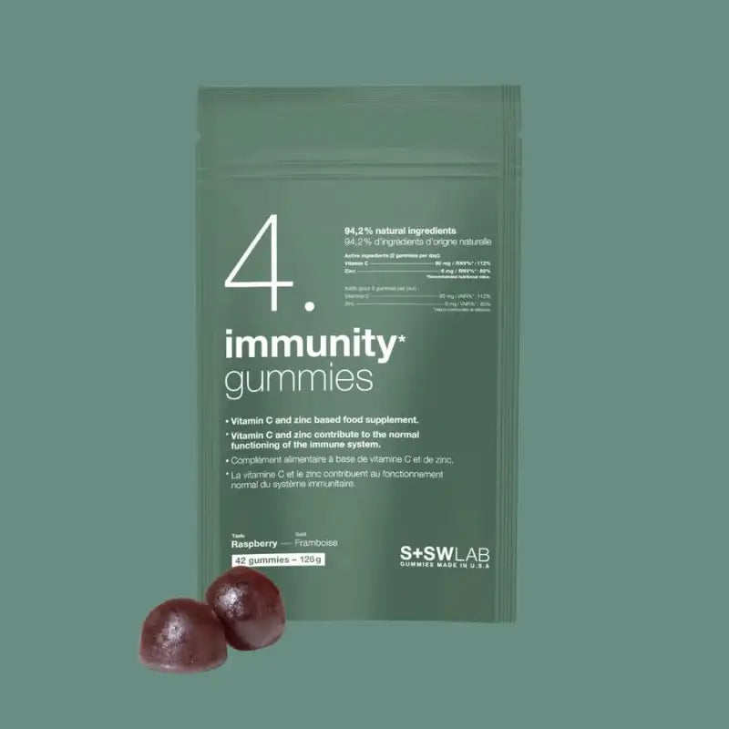 S+SWLAB 4.Immunity 42 Gummies Gout Framboise-elles offrent une protection renforcée contre les agressions extérieures. | Nova Para