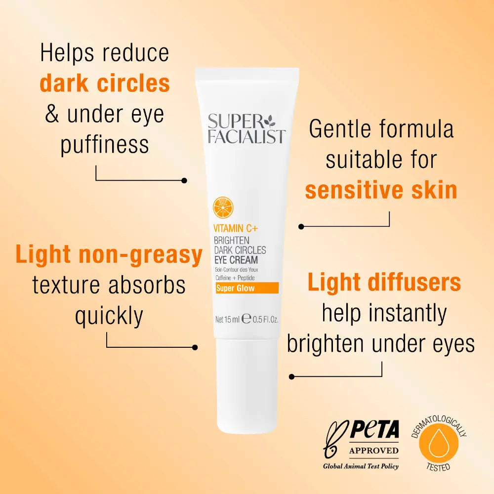 Super Facialist bénéfices vitamine C éclaircissante regard lumineux hydratation anti-fatigue - novaparapharmacie