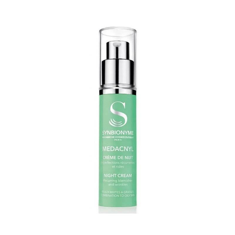 SYNBIONYME Medacnyl Crème de Nuit 30ml crème anti-acné nuit peaux grasses acnéiques réparation nocturne dermatologique - novaparapharmacie