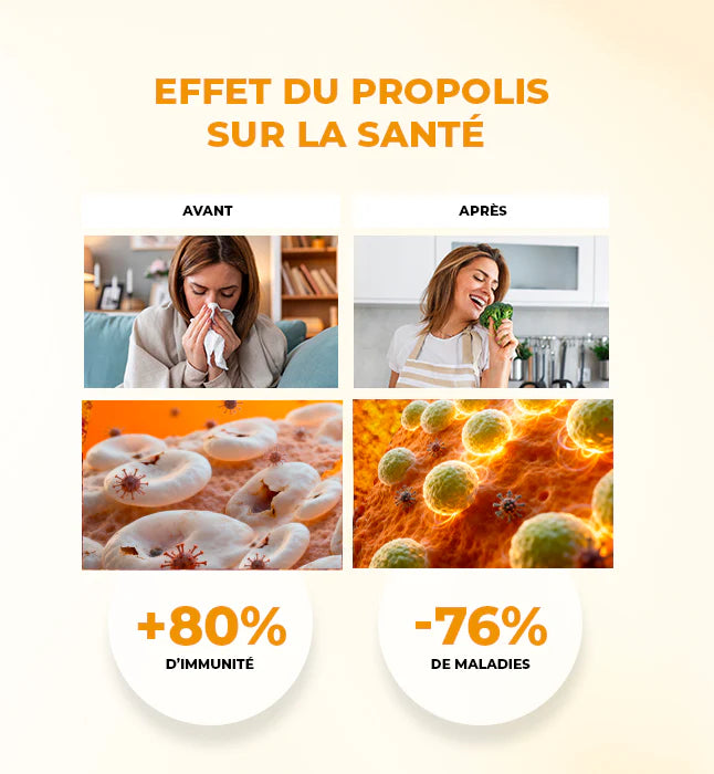 GLEAMY Super Propolis tableau composition propolis moringa acides aminés vitamines - novaparapharmacie