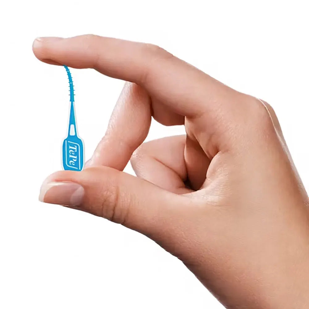 TePe EasyPick 12 Pièces Taille M/L Bleu bâtonnets interdentaires silicone nettoyage interdentaire silicone doux taille M/L  - novaparapharmacie