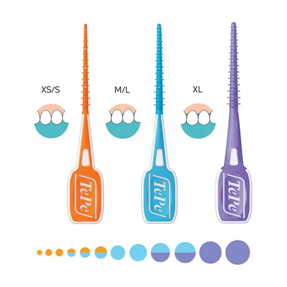 EasyPick TEPE 60 pièces Taille XS/S Orange bâtonnets interdentaires hygiène bucco-dentaire - novaparapharmacie