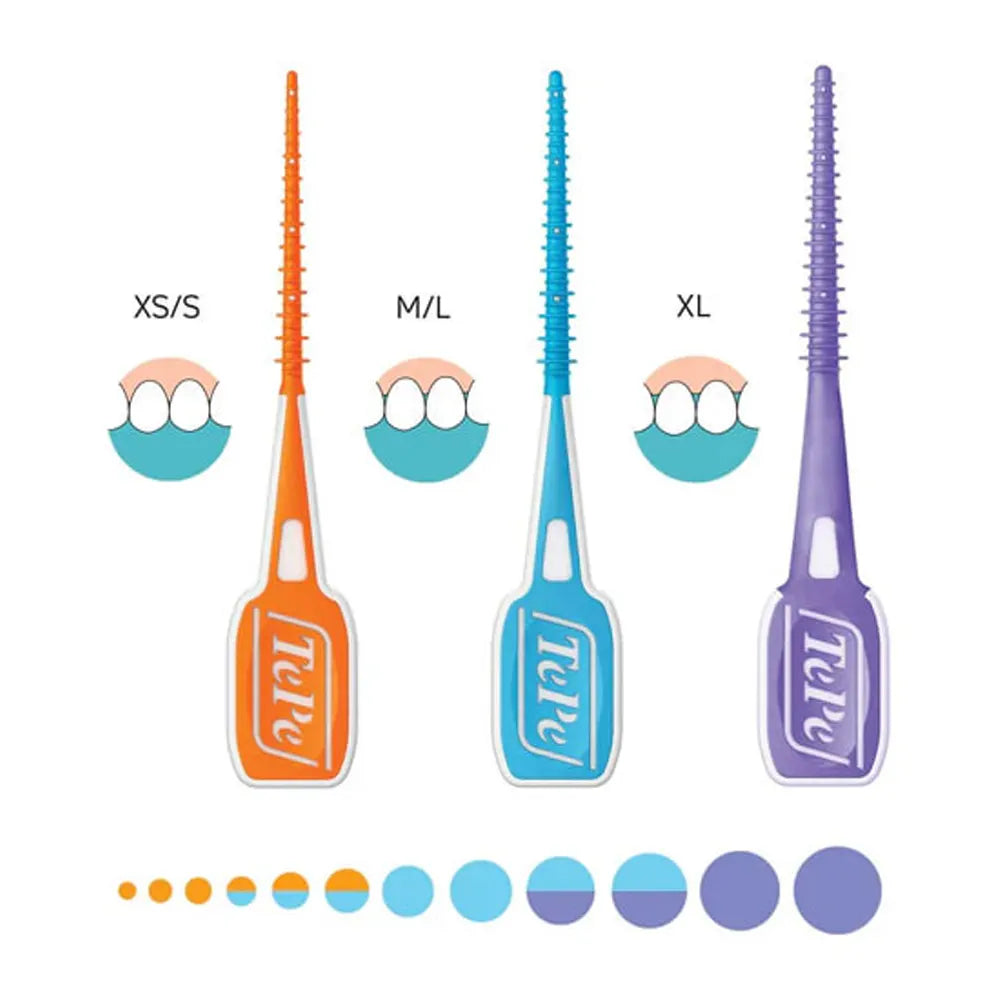 Silicone TePe EasyPick 36 Pièces Taille XL Violet bâtonnets interdentaires nettoyage interdentaire  - novaparapharmacie