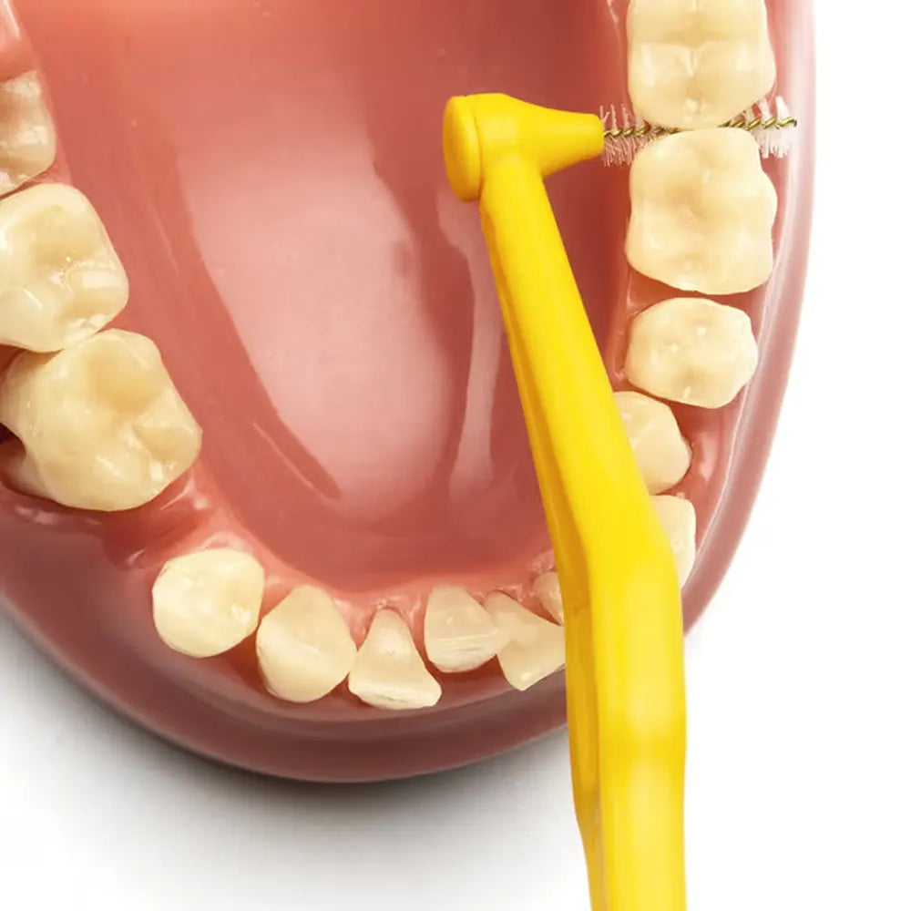 TEPE 6 pièces Brossettes Interdentaires Angle 0.7mm Taille 4 Jaune hygiène bucco-dentaire - novaparapharmacie