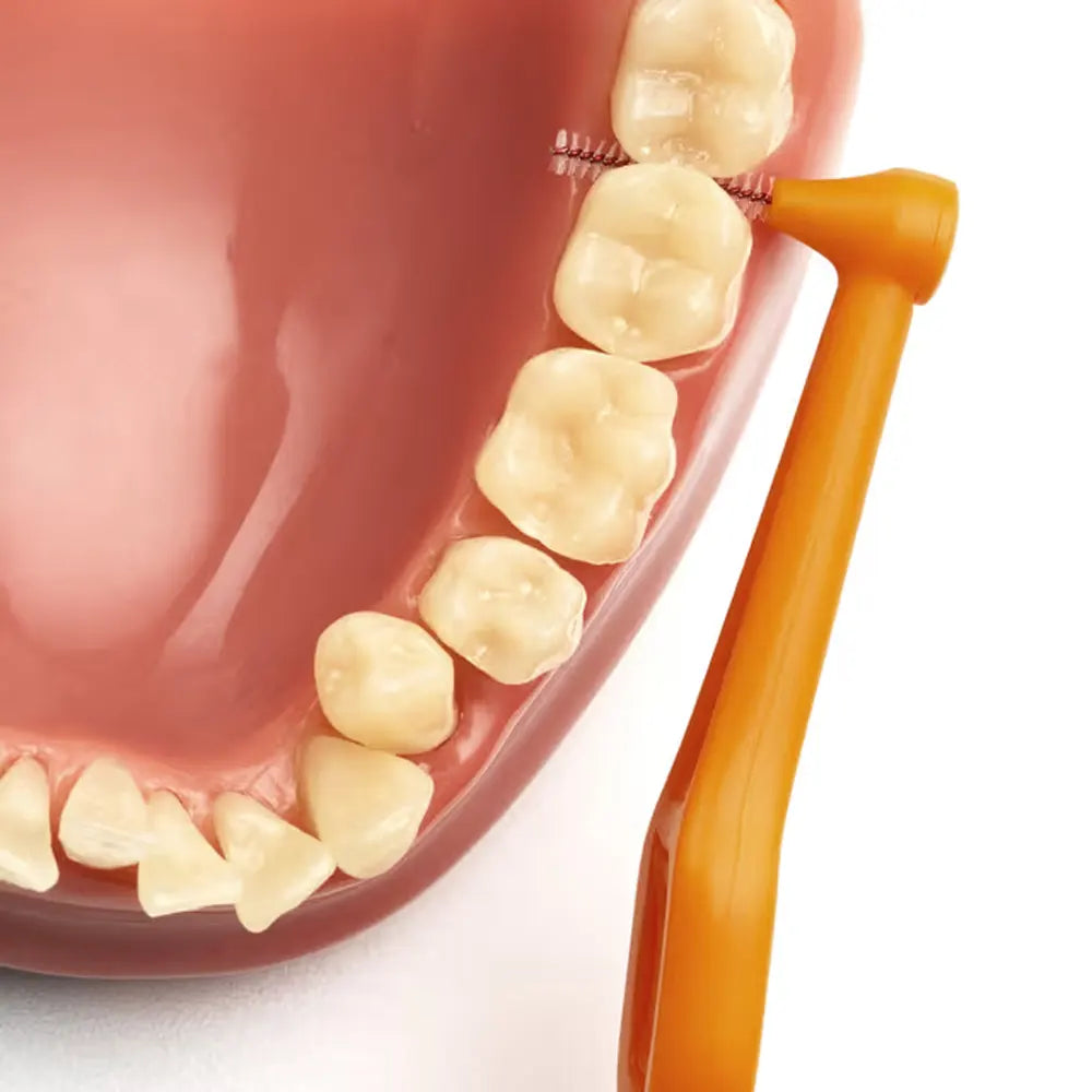 TEPE 6 pièces Brossettes Interdentaires Angle 0.45mm Taille 1 Orange hygiène bucco-dentaire - novaparapharmacie