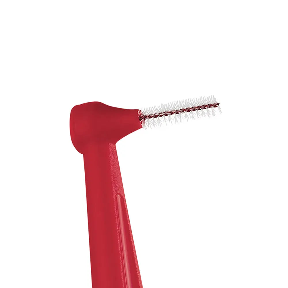 Brossettes TePe 6 Interdentaires Angle 0.5mm Taille 2 Rouge interdentaires coudées tête coudée  fil métallique plastifié - novaparapharmacie