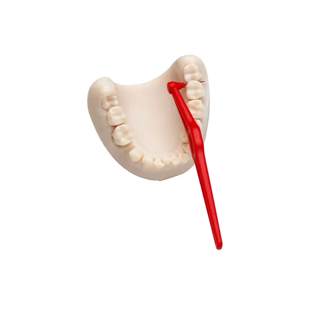 TePe 6 Brossettes Interdentaires Angle 0.5mm Taille 2 Rouge brossettes interdentaires coudées tête coudée  - novaparapharmacie