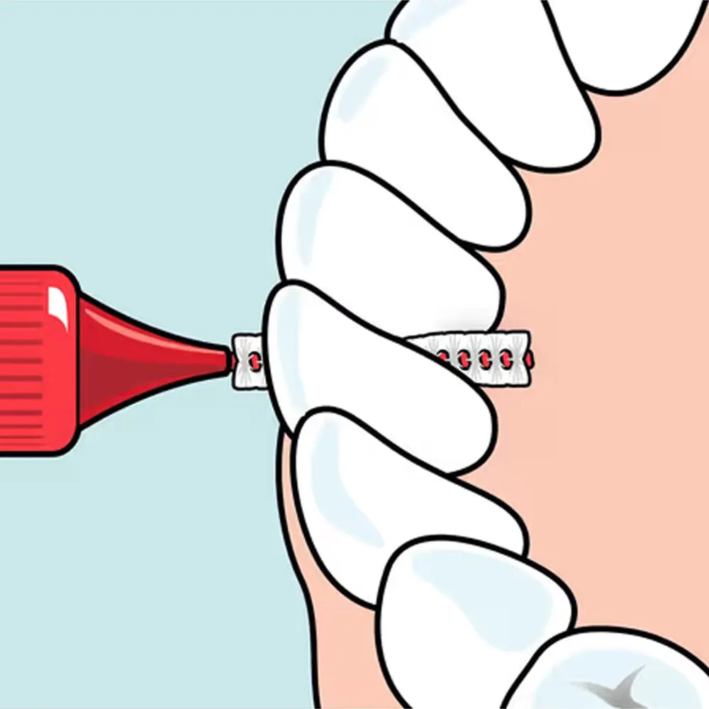 TePe 6 Brossettes Interdentaires 0.5mm Taille 2 Rouge brossettes interdentaires nettoyage interdentaire fil métallique plastifié - novaparapharmacie