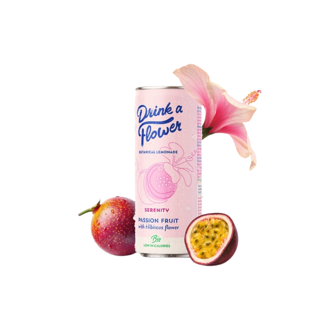 DRINK A FLOWER Limonade Botanique Hibiscus Passion 250ml boisson naturelle artisanale rafraîchissante florale - novaparapharmacie