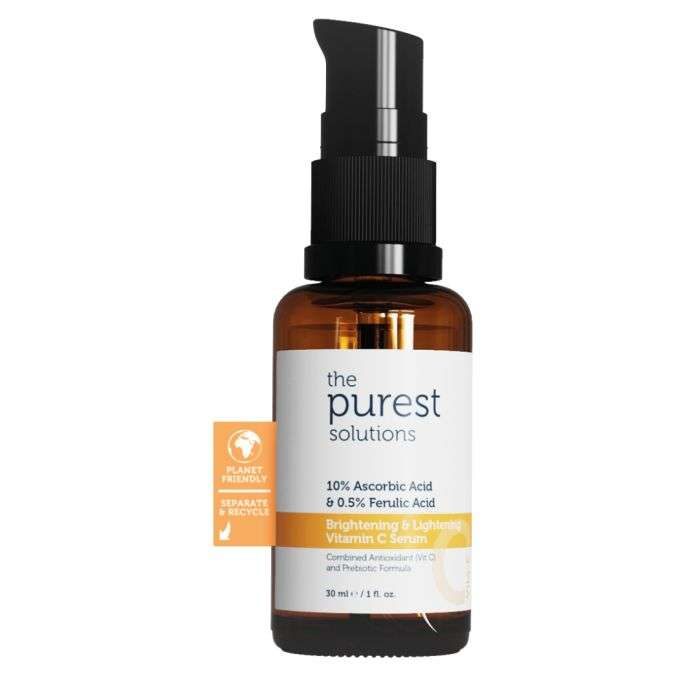 The Purest Solutions Brightening & Lightening Vitamin C Serum 10% Ascorbic acid & Ferulic Acid 0,5% 30 ML | Nova Para