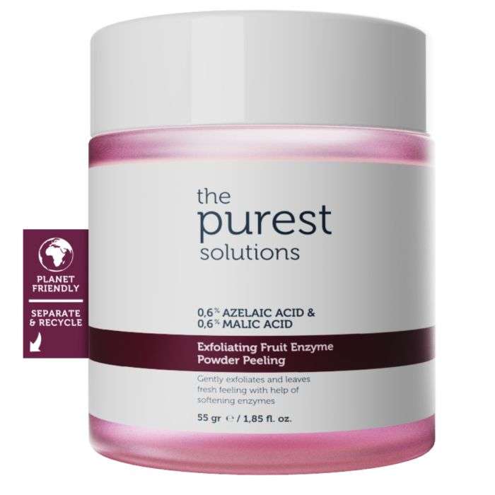 THE PUREST SOLUTIONS POUDRE EXFOLIANTE 0.6% AZELAIC ACID ET 0.6% MALIC ACID 55GR| Nova Para