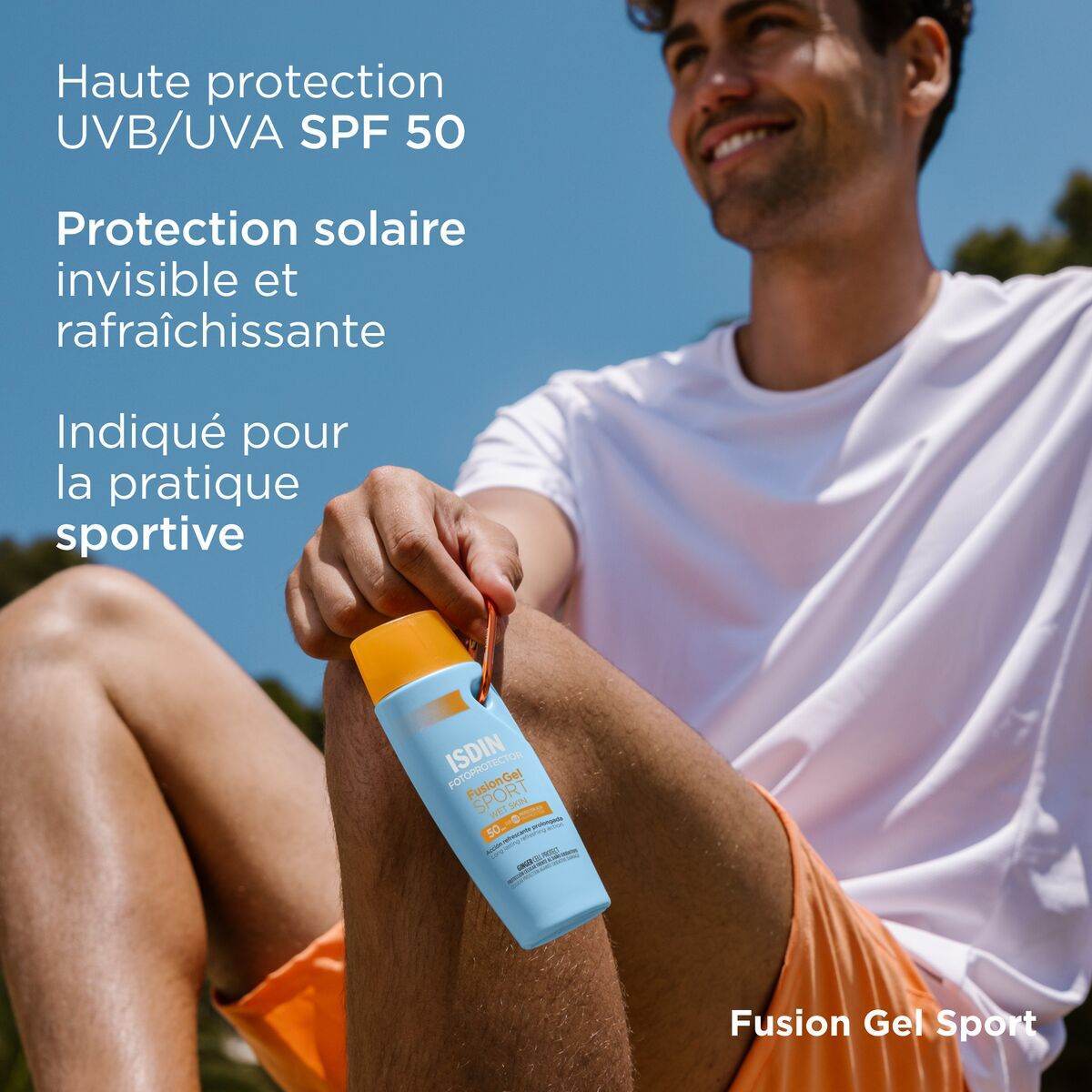 ISDIN Fotoprotector Fusion Gel Sport SPF50+ 100ml - Protection Solaire Sport Zones Poilues - Nova Parapharmacie