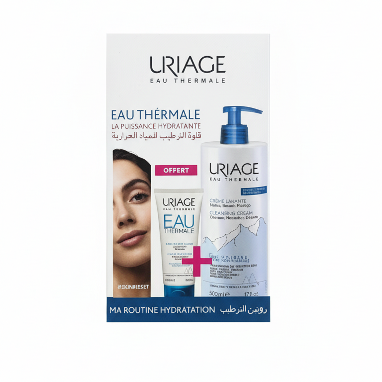 URIAGE Coffret Crème Lavante 500ml Lait Velouté Corps 200ml Offert soin corps hydratation douceur eau thermale - novaparapharmacie