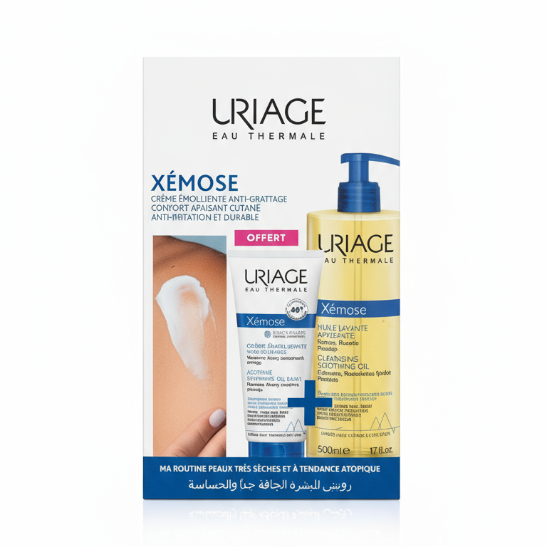 URIAGE Pack Xémose peaux très sèches atopiques crème huile lavante hydratation apaisement - novaparapharmacie