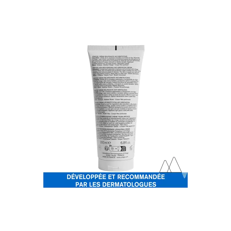 URIAGE Xémose vue complète crème relipidante anti-irritations haute tolérance peaux très sèches protection réparation - novaparapharmacie