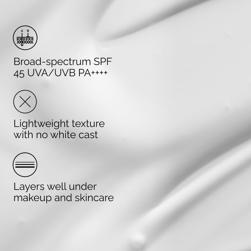 THE ORDINARY Suncare Sunscreen UV Filtres SPF45 Serum 60ml sérum protection solaire SPF 45 texture sérum antioxydants hydratants - novaparapharmacie