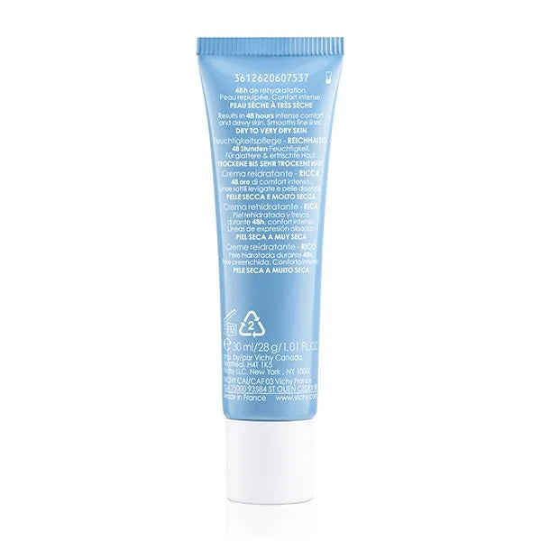  Vichy Aqualia Thermal Crème Réhydratante Riche 30ml Hydratation Intense Peaux Sèches Très Sèches - novaparapharmacie
