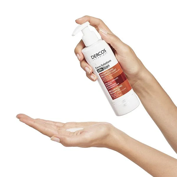 Texture Dercos Kera-Solutions Shampooing Crème Reconstituante Cheveux Abîmés Réparation - novaparapharmacie