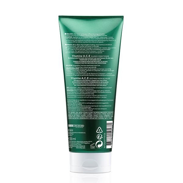  VICHY Dercos Nutrients bénéfices après-shampooing baume vitamin A.C.E revitalisant cheveux ternes fatigués éclat vitalité - novaparapharmacie