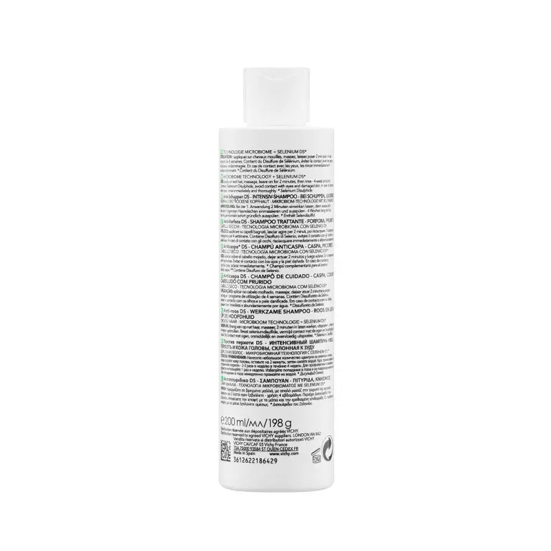 Vichy Dercos Shampooing Anti-Pelliculaire 200ml Cheveux Secs Traitement Intensif Apaisant - novaparapharmacie
