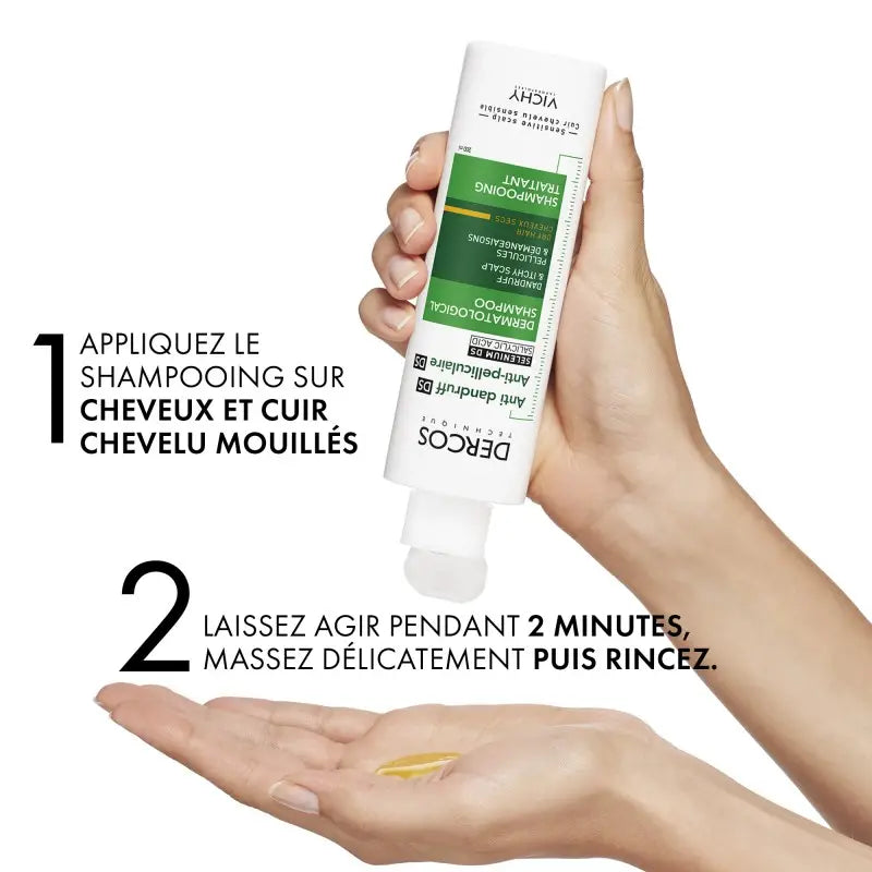  Texture Dercos Anti-Pelliculaire Shampooing Crème Onctueuse Cheveux Secs Traitement Doux - novaparapharmacie