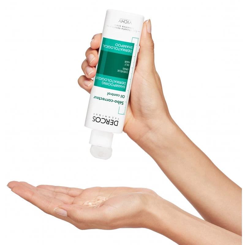 Texture Dercos Sébo-Correcteur Shampooing Gel Purifiant Cheveux Gras Régulation Sébum - novaparapharmacie