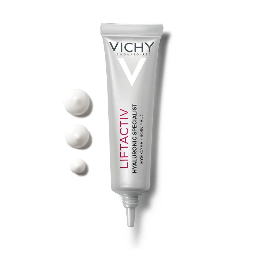 VICHY Liftactiv Derme Source Yeux texture formule soin anti-âge contour yeux rides cernes poches eau thermale légère - novaparapharmacie