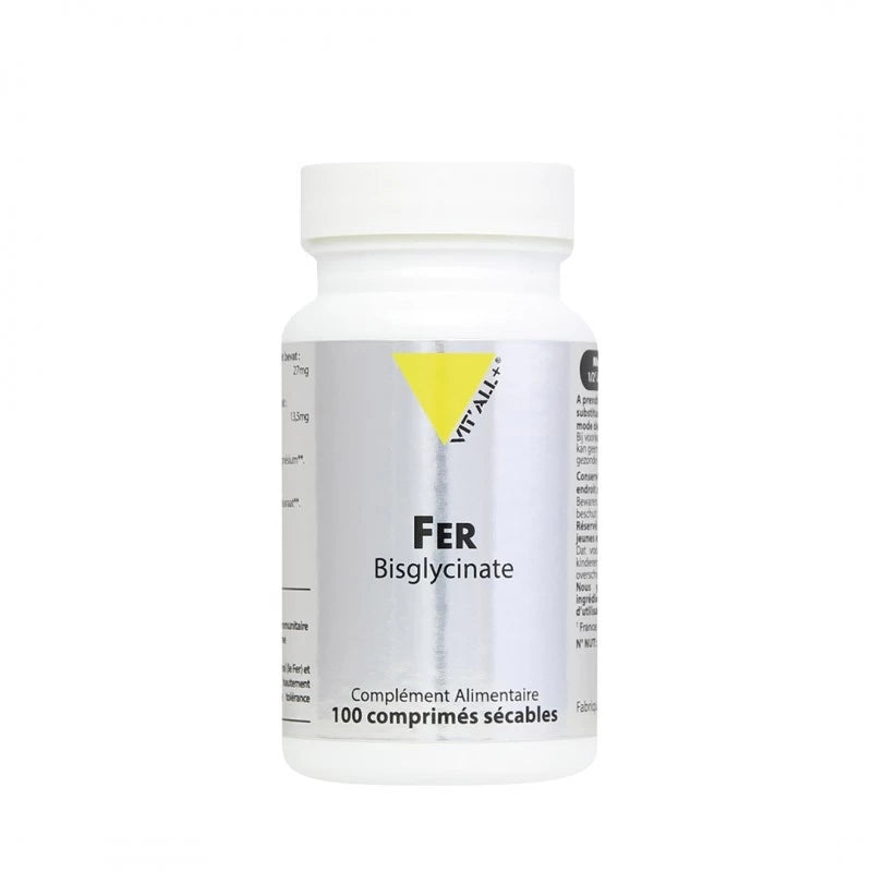 VIT'ALL+ Fer Bisglycinate 27mg Boite 100 Comprimés| Nova Para