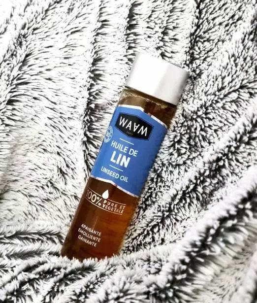WAAM Huile de Lin Pure 75ml description huile végétale cheveux secs nutrition intense oméga 3-6-9 réparation profonde - novaparapharmacie