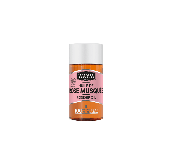 WAAM Huile de Rose de Musquée certifiée BIO 50ml huile végétale pure anti-âge cicatrisante régénérante visage corps - novaparapharmacie