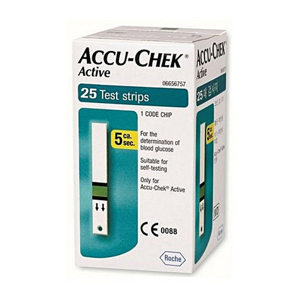 Accu Chek Active De Test De La Glycémie 25 Bandelettes - Nova Para