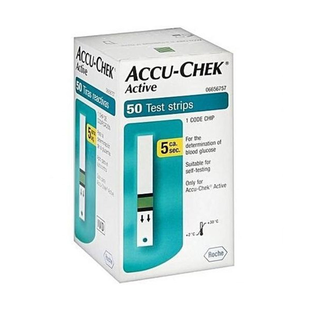 Accu Chek Active De Test De La Glycémie 50 Bandelettes - Nova Para