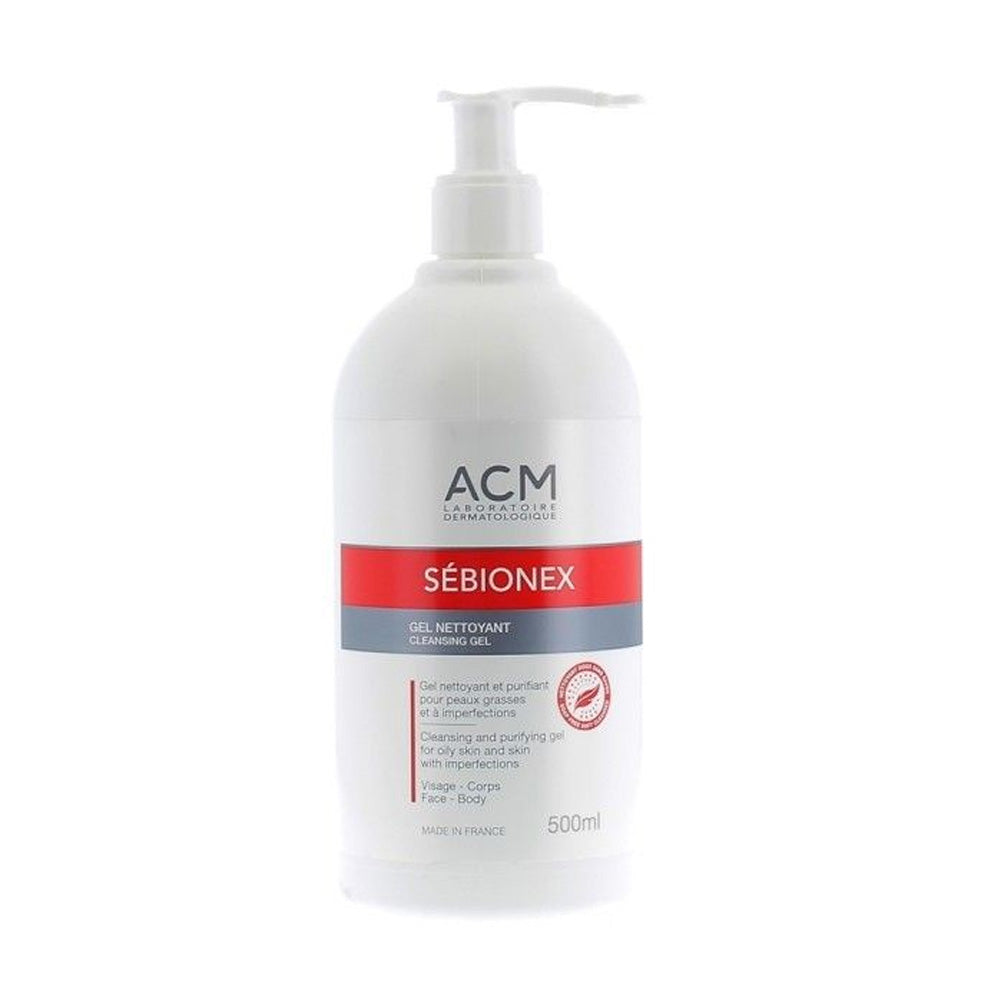 Acm Sébionex Gel Nettoyant Visage Et Corps Peaux Grasses À Imperfections 500ml nova parapharmacie prix maroc casablanca