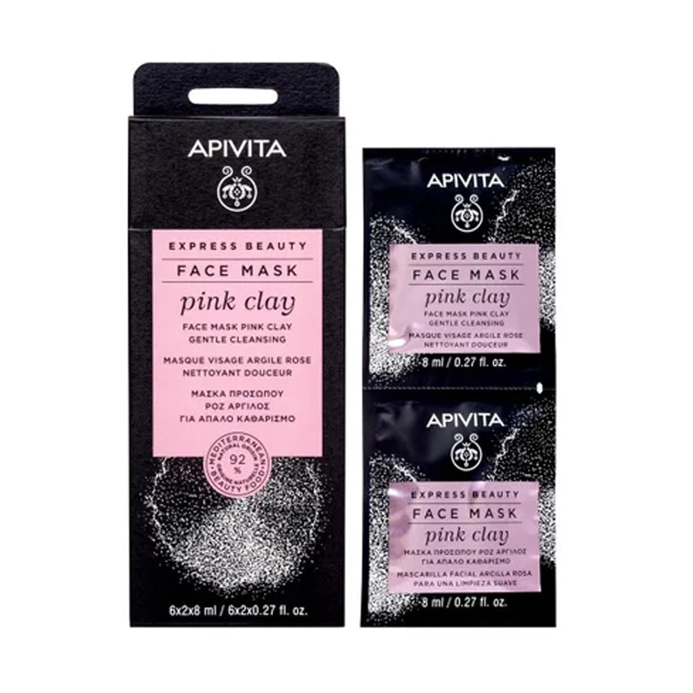 Apivita Express Beauty Eye Mask Pink Clay 6*2*2ml - Nova Para