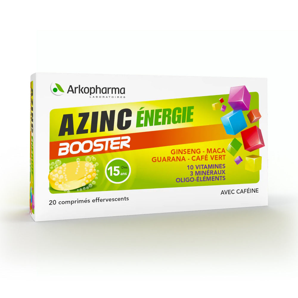 Azinc Energie Booster 20 Comprimés nova parapharmacie prix maroc casablanca