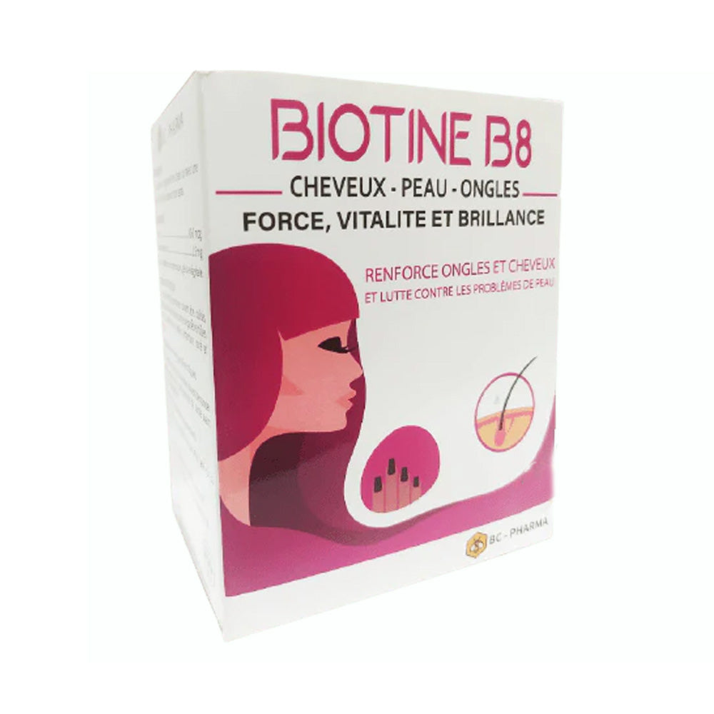 BC-Pharma Biotine B8 Formule Fortifiante 40 Gélules nova parapharmacie prix maroc casablanca
