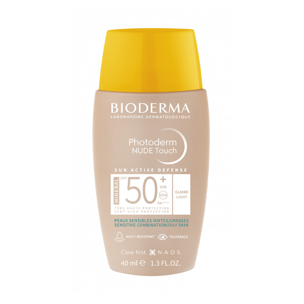 Bioderma Photoderm NUDE Touch SPF50+ 40ml Teinte Claire nova parapharmacie prix maroc casablanca