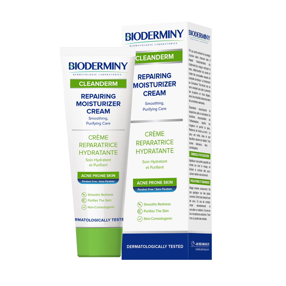 Bioderminy Cleanderm Repairing Moisturizer Cream 30ml nova parapharmacie prix maroc casablanca