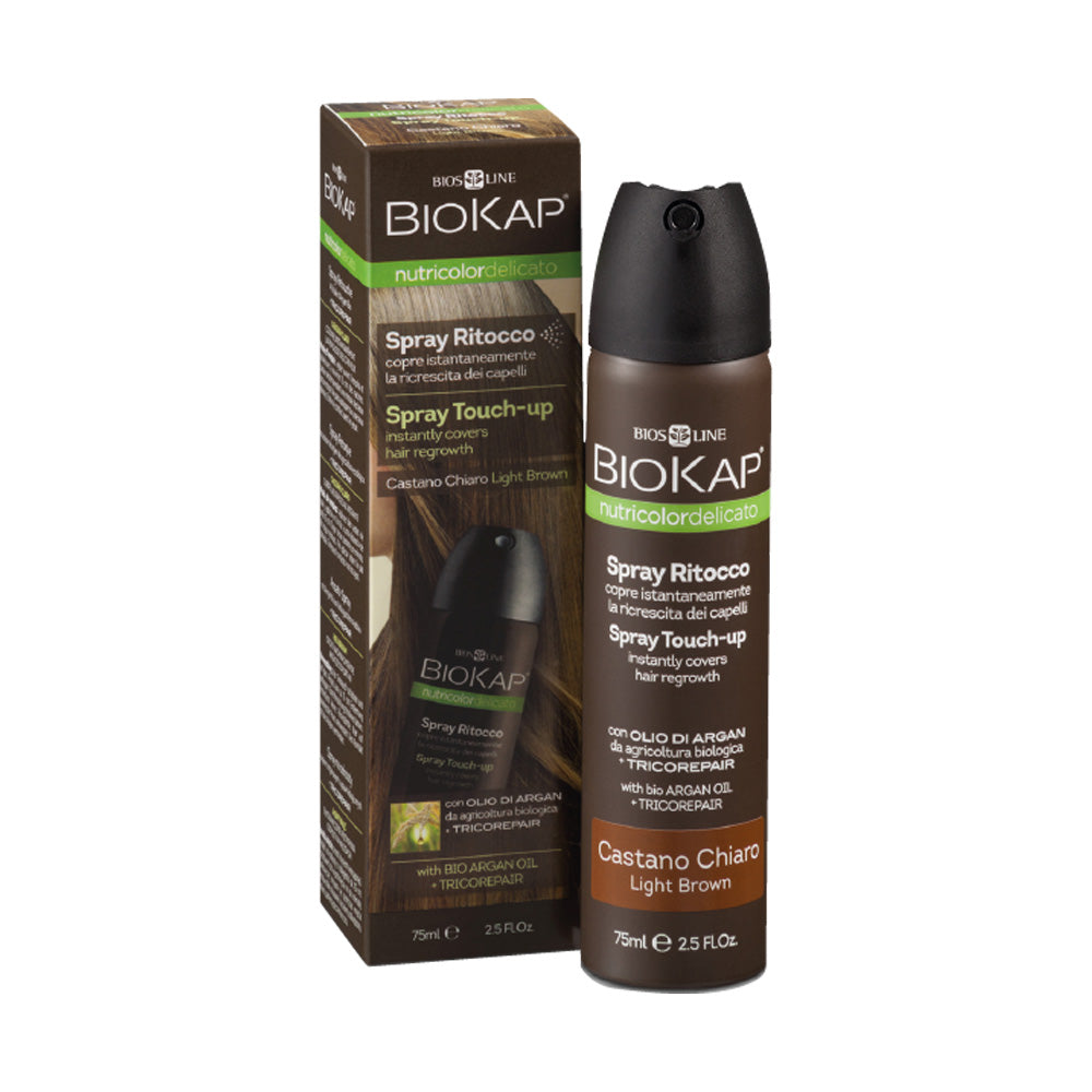 Biokap Nutricolor Delicato Spray Retouche 75ml Racine Chatain Clair nova parapharmacie prix maroc casablanca