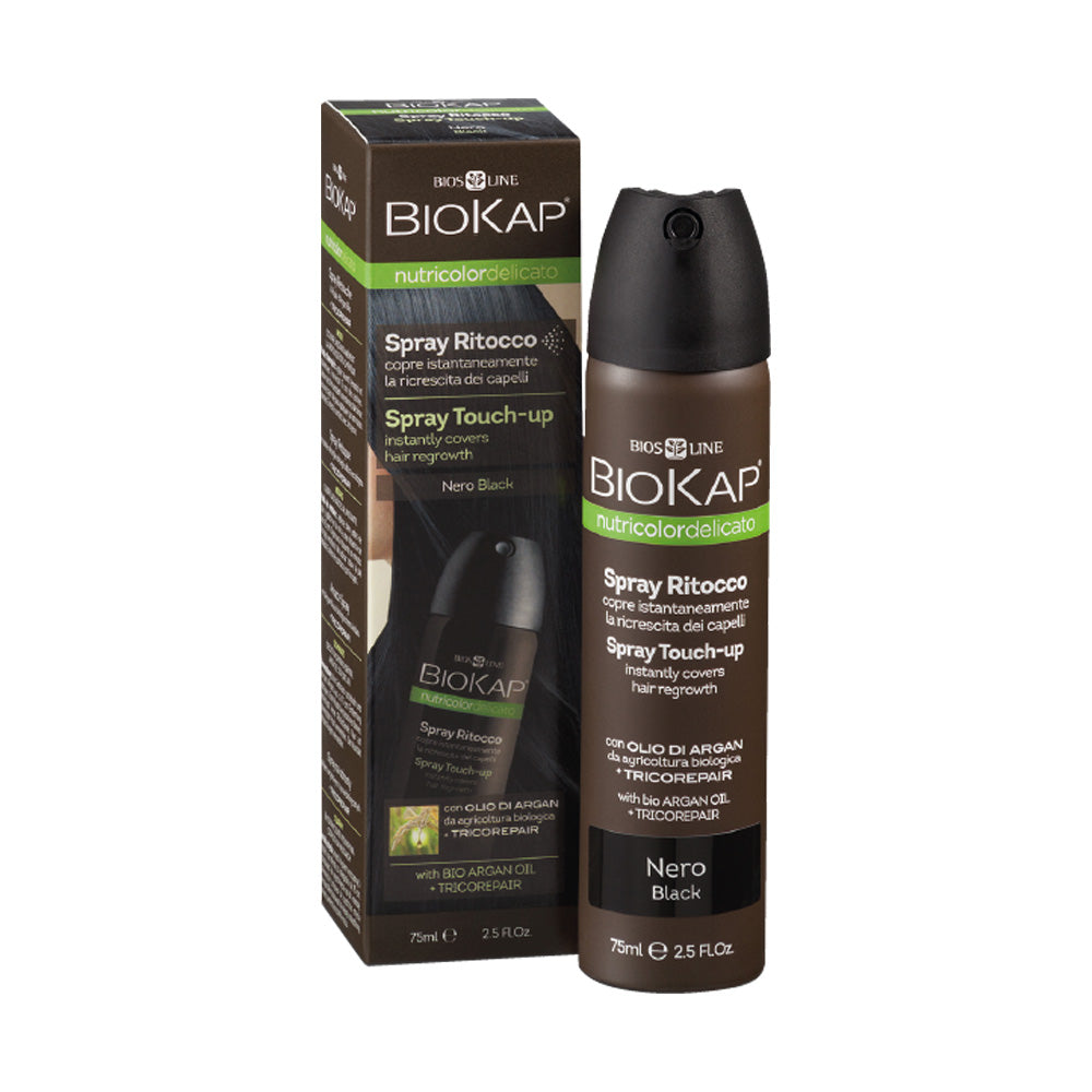 Biokap Nutricolor Delicato Spray Retouche 75ml Racine Noir nova parapharmacie prix maroc casablanca