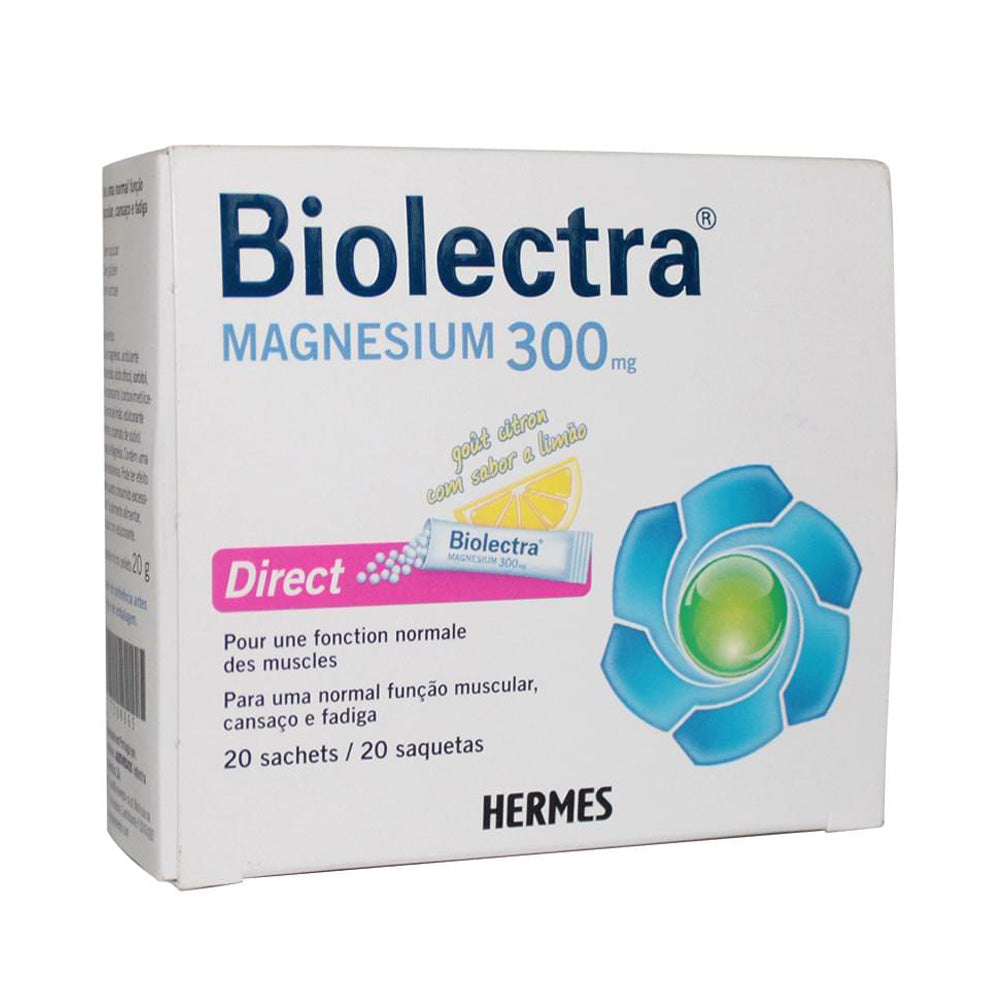 Biolectra Magnésium Direct 20 Sachets de 300 mg nova parapharmacie prix maroc casablanca