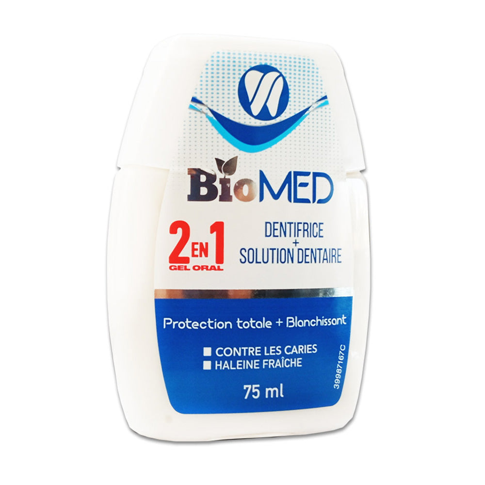 Biomed Dentifrice Protection 2en1 Totale Blanchissant 75ml