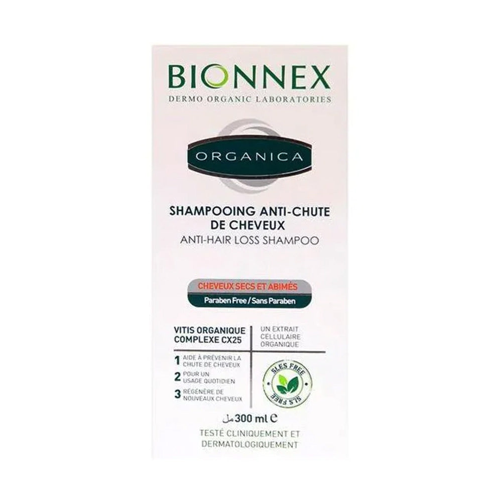 Bionnex Shampooing Anti-Chute Cheveux Secs 300ml nova parapharmacie prix maroc casablanca