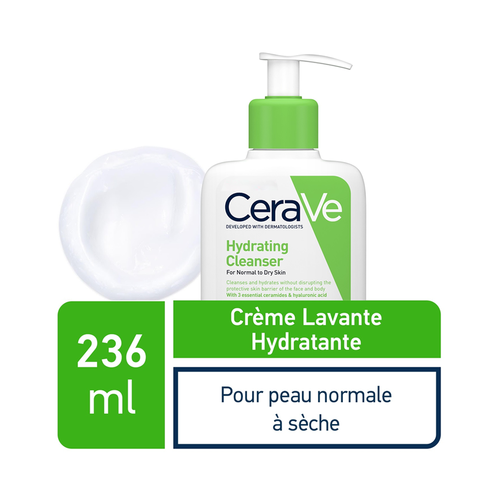 Cerave Crème Lavante Hydratante 236ml nova parapharmacie prix maroc casablanca